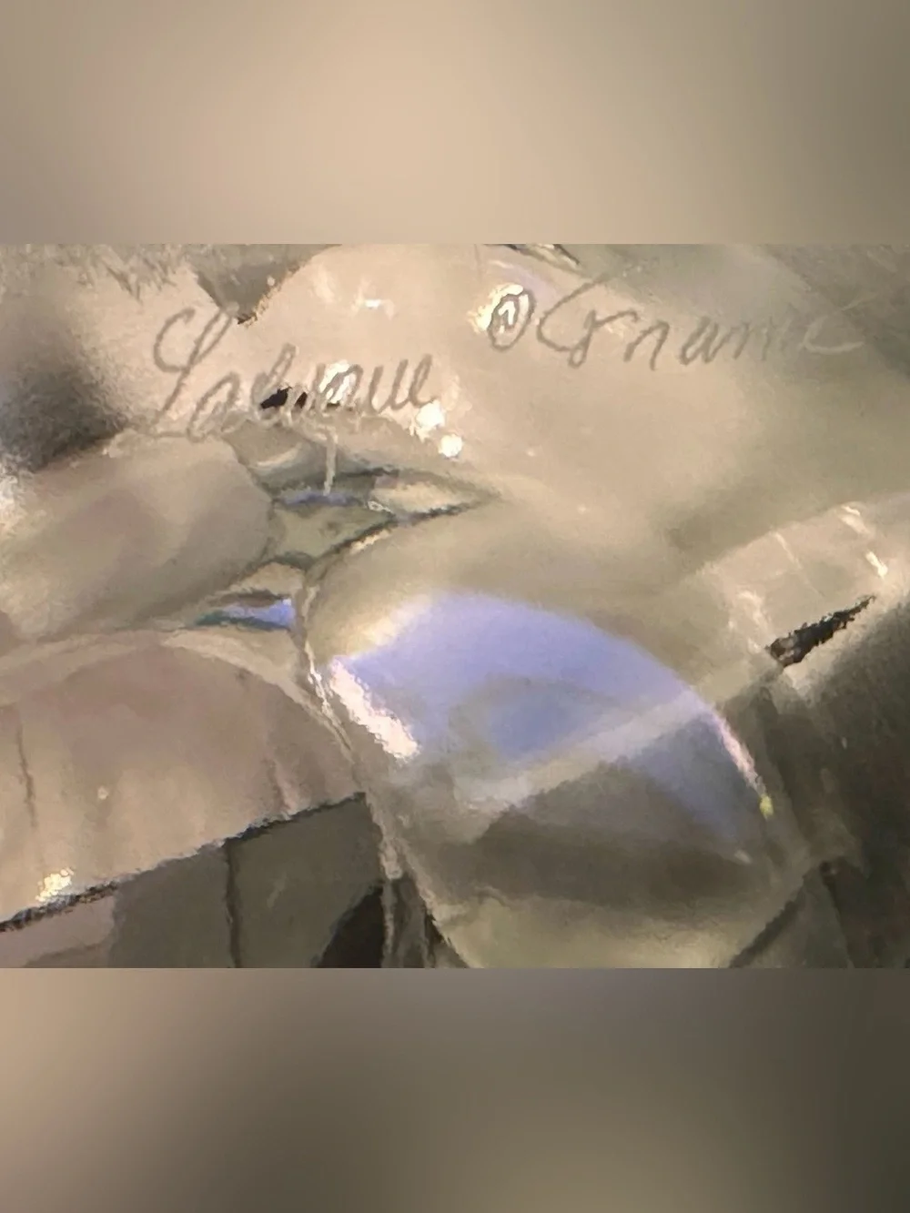 Lalique “Ingrid” Clear Crystal Floral Vase Vintage with box & insert
